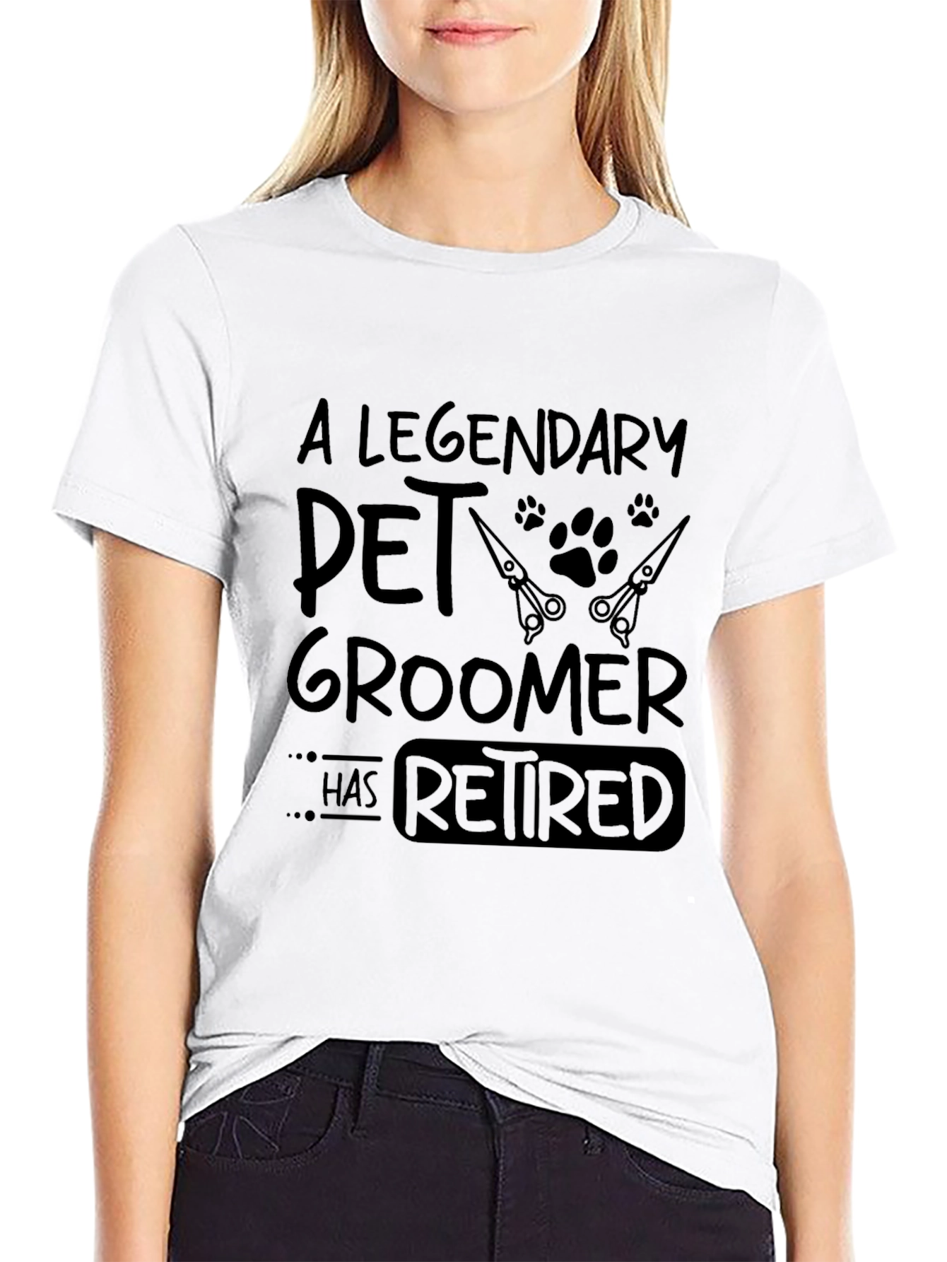 Legendary Pet Groomer Retirement T-Shirt