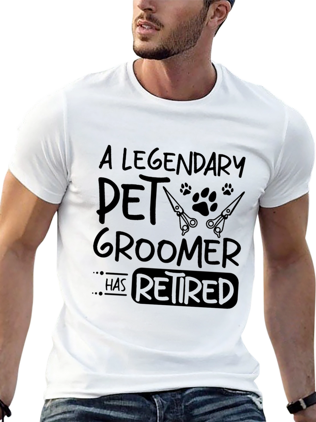 Legendary Pet Groomer Retirement T-Shirt