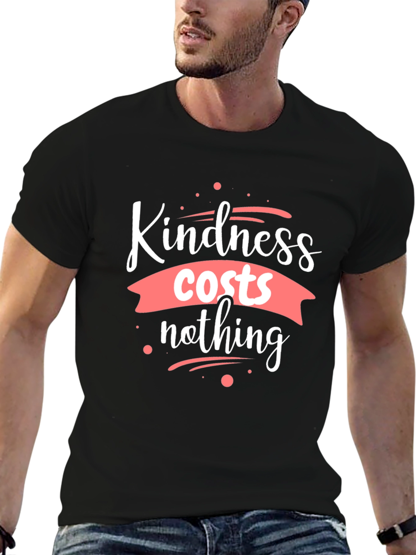 Kindness Costs Nothing Black T-Shirt