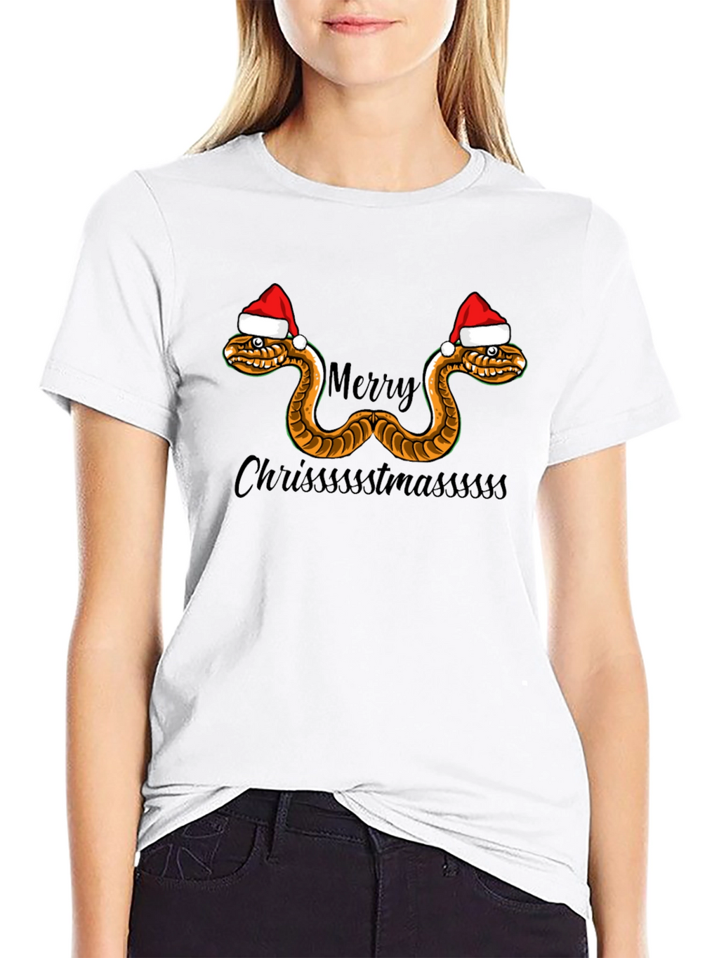 Merry Chrissstmasssss Snake T-Shirt
