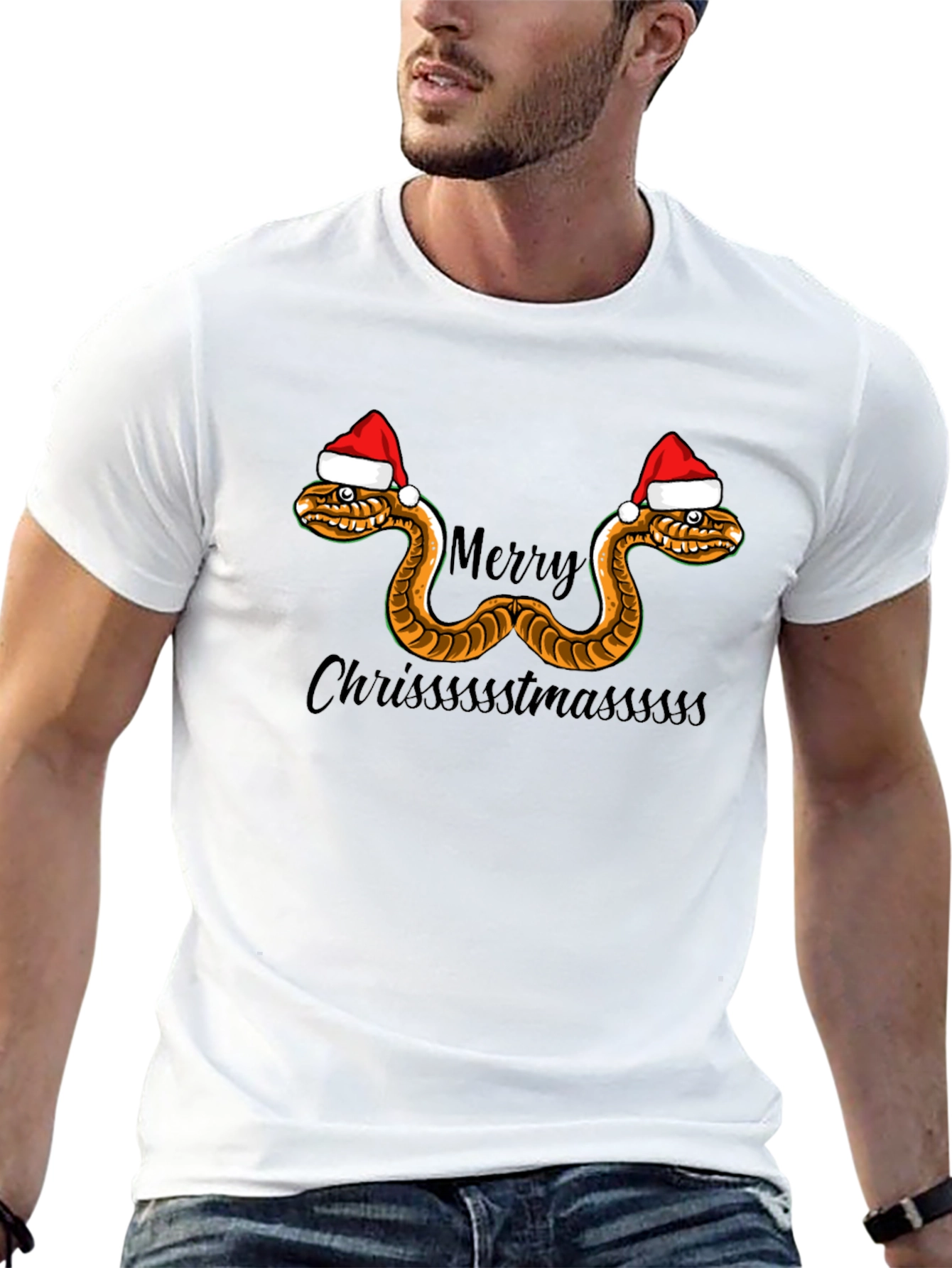 Merry Chrissstmasssss Snake T-Shirt