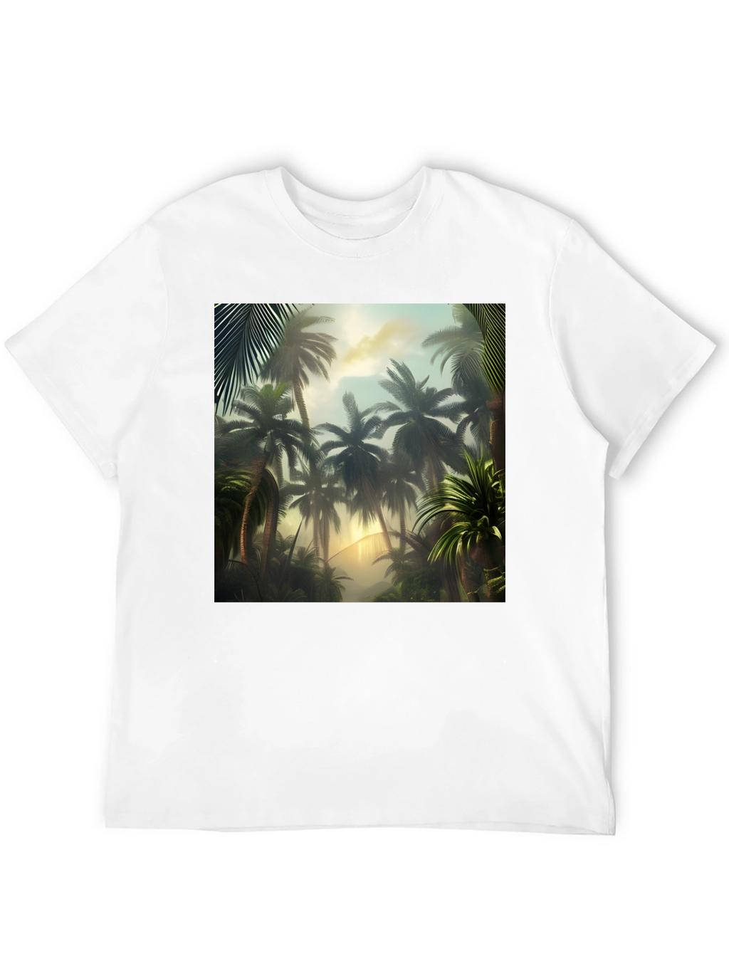 Tropical Palm Tree Graphic T-Shirt