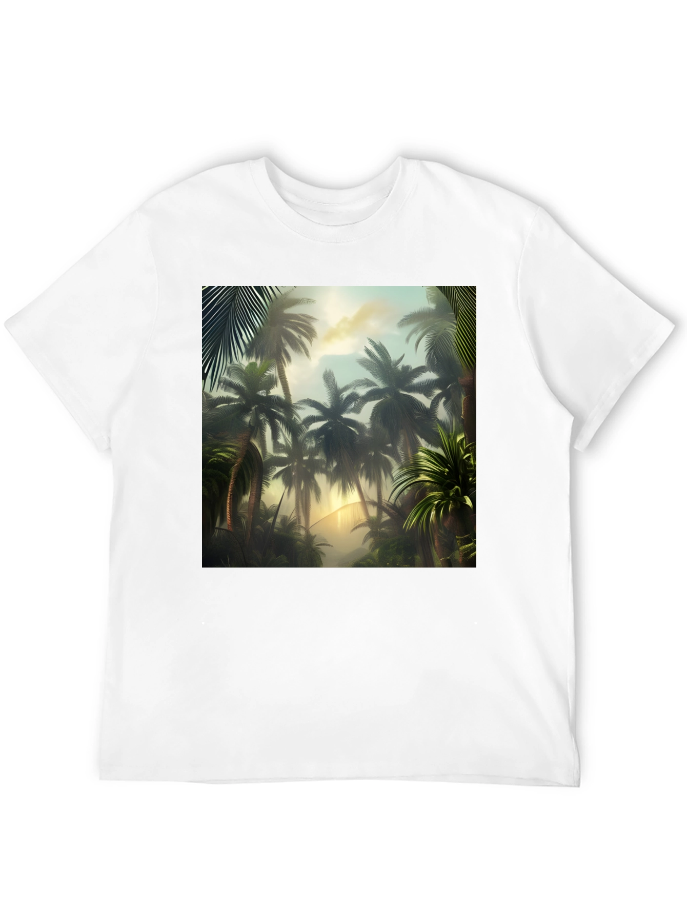 Tropical Palm Tree Graphic T-Shirt