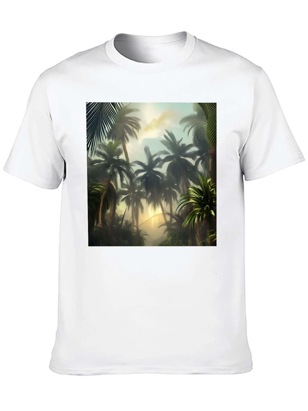 Tropical Palm Tree Graphic T-Shirt