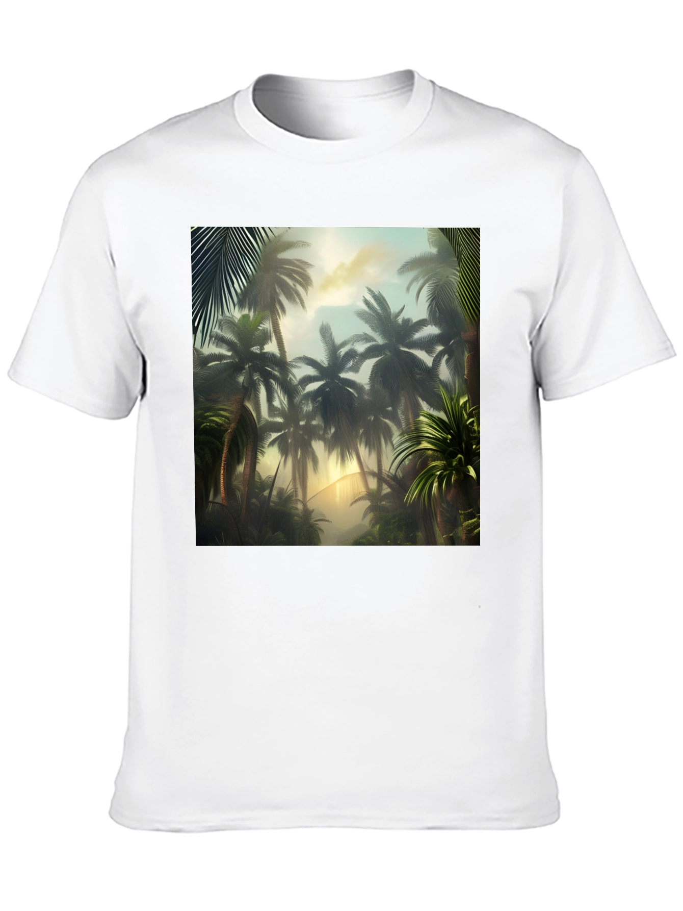 Tropical Palm Tree Graphic T-Shirt