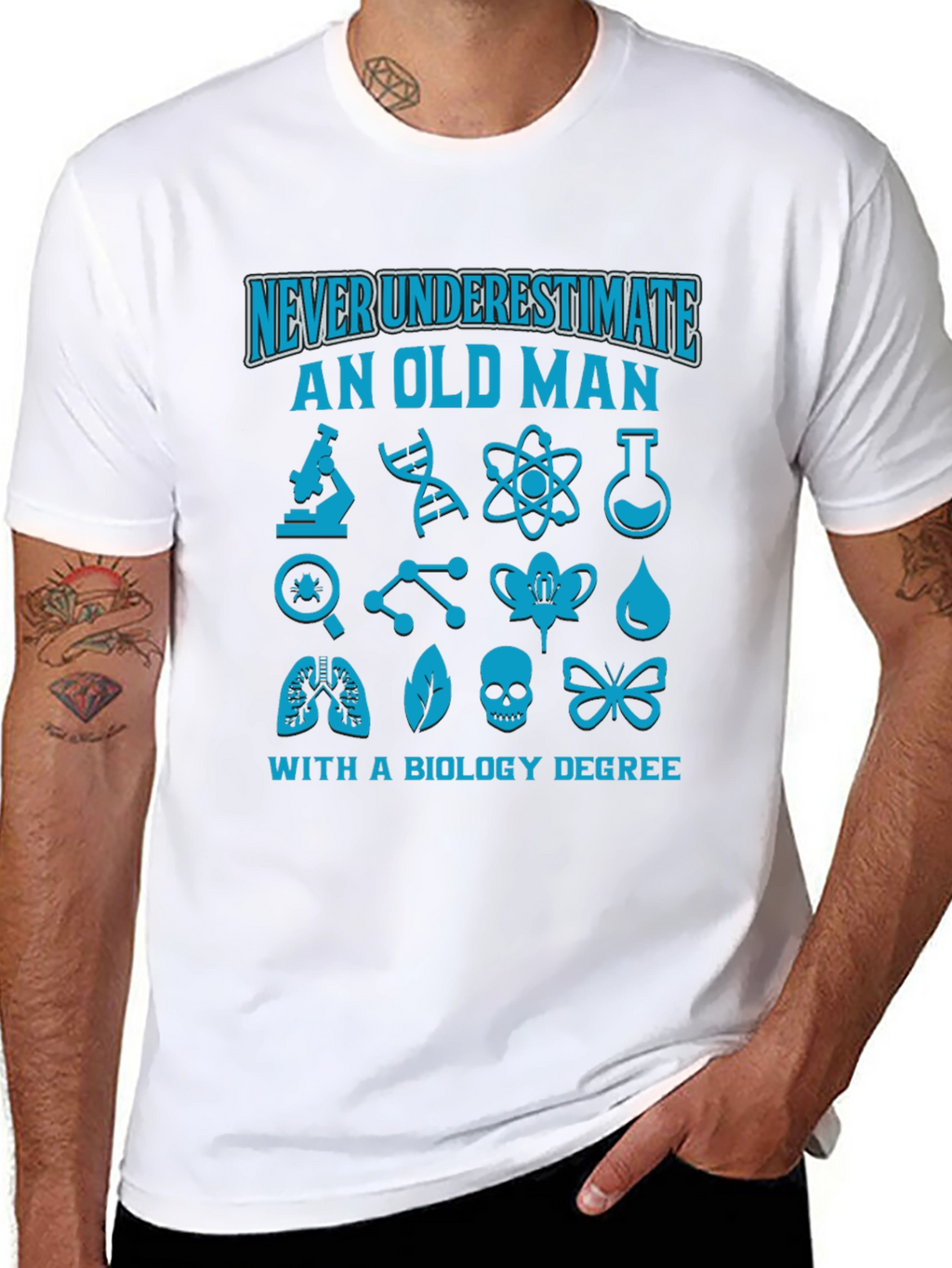 Biology Degree Old Man T-Shirt