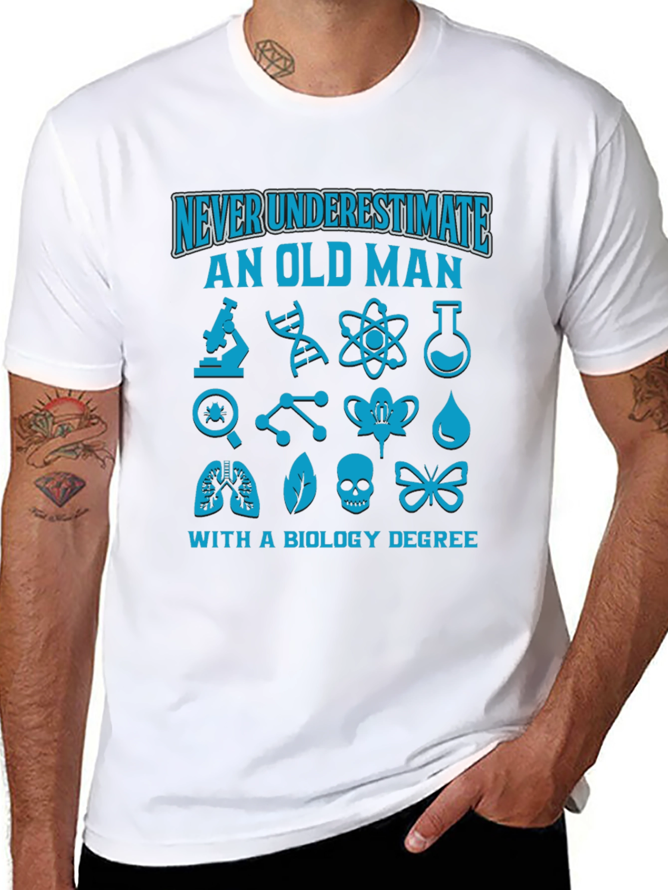 Biology Degree Old Man T-Shirt
