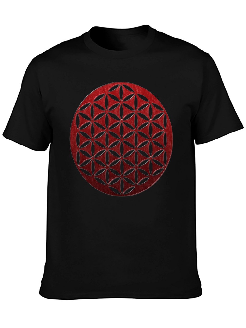 Geometric Circle Graphic Tee - Modern Black T-Shirt