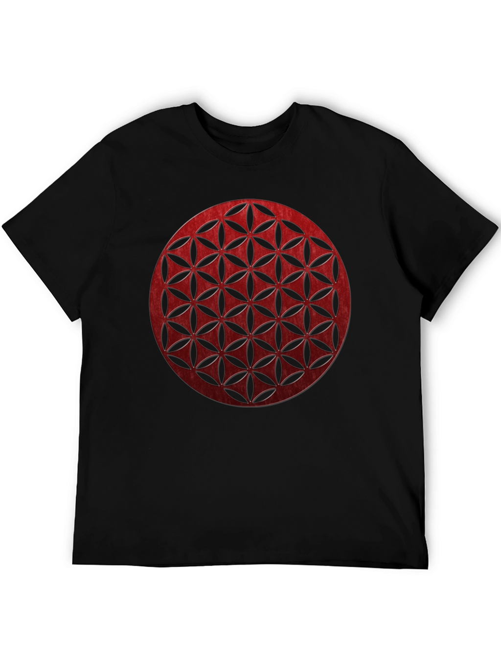 Geometric Circle Graphic Tee - Modern Black T-Shirt