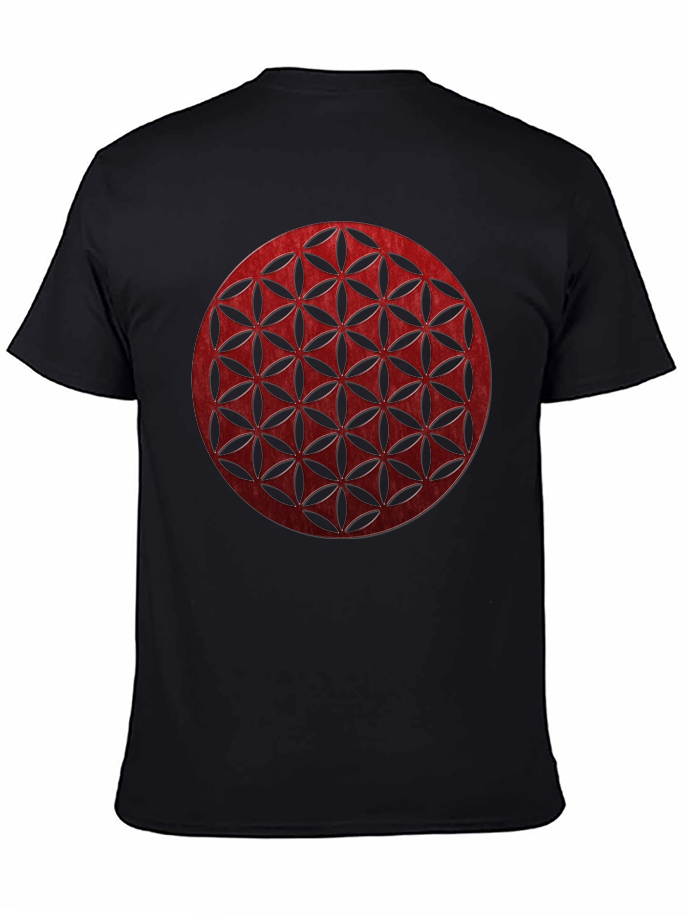 Geometric Circle Graphic Tee - Modern Black T-Shirt