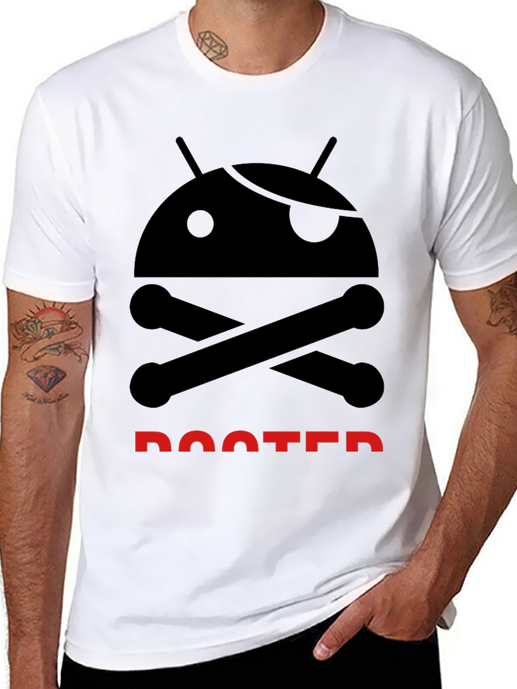 Rooted Android T-Shirt - Geek Pirate Tee