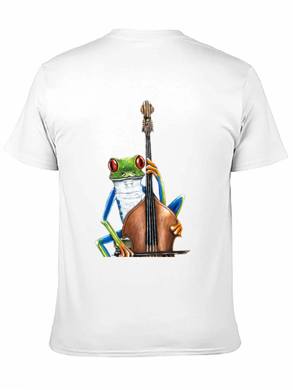 Frog Playing Bass T-Shirt - Cool Musician Tee