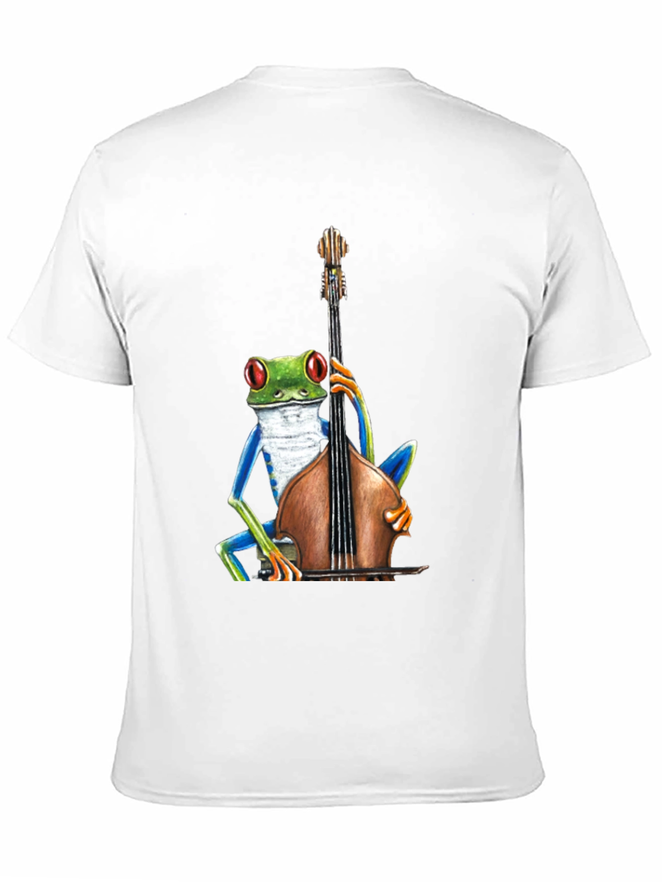 Frog Playing Bass T-Shirt - Cool Musician Tee