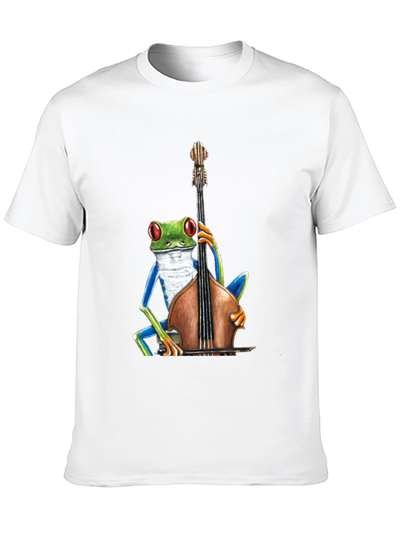 Frog Playing Bass T-Shirt - Cool Musician Tee