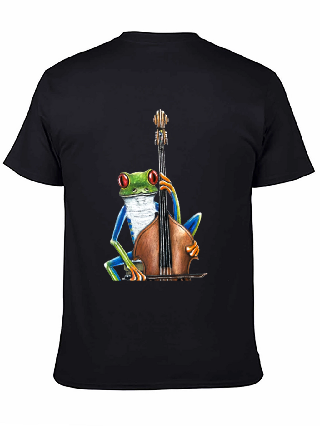 Frog Playing Bass T-Shirt - Cool Musician Tee