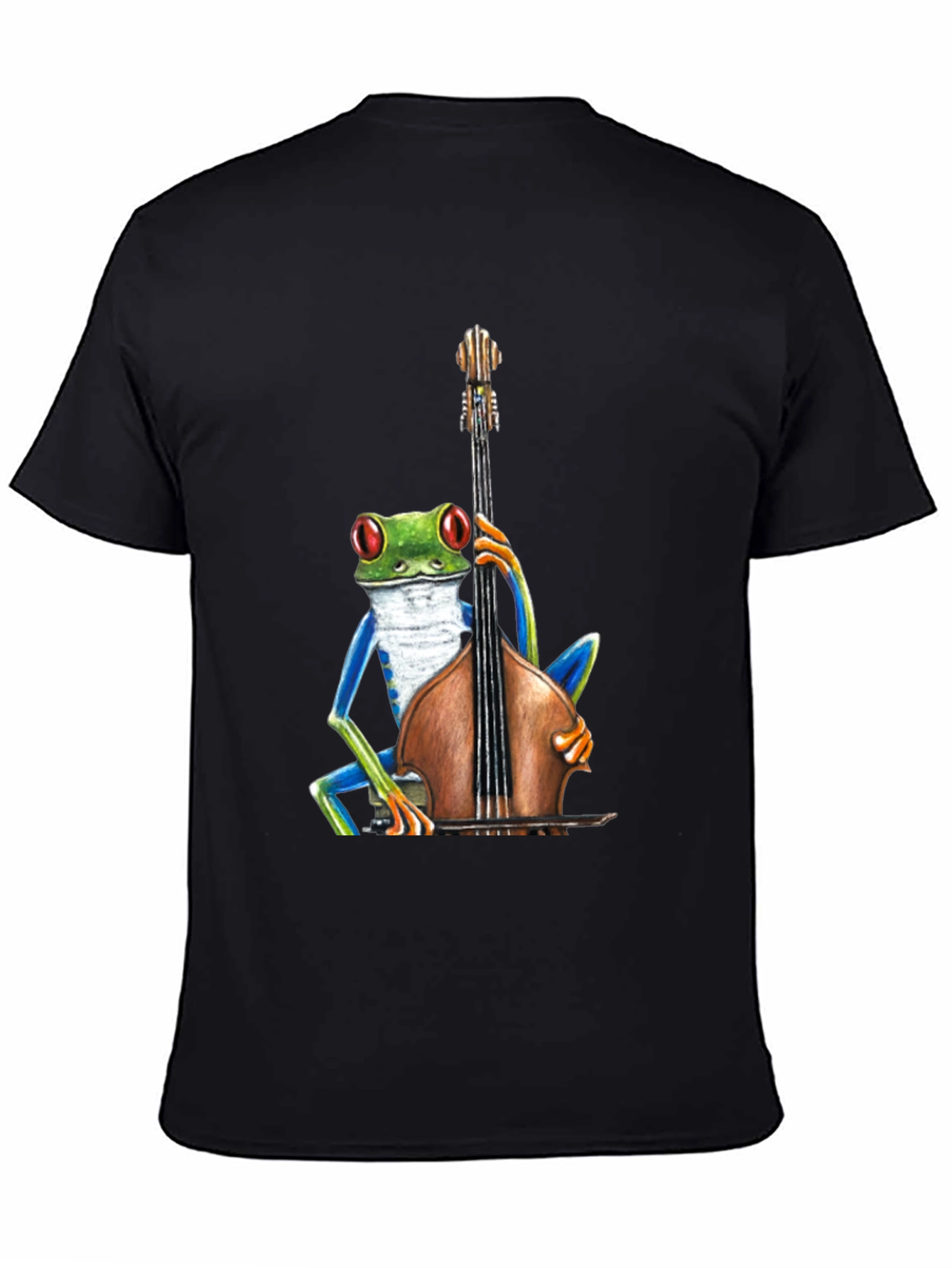 Frog Playing Bass T-Shirt - Cool Musician Tee