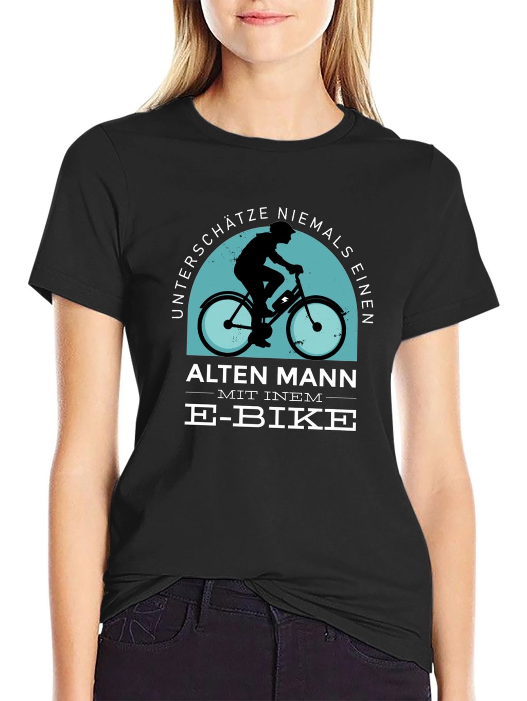 E-Bike Old Man T-Shirt - Never Underestimate