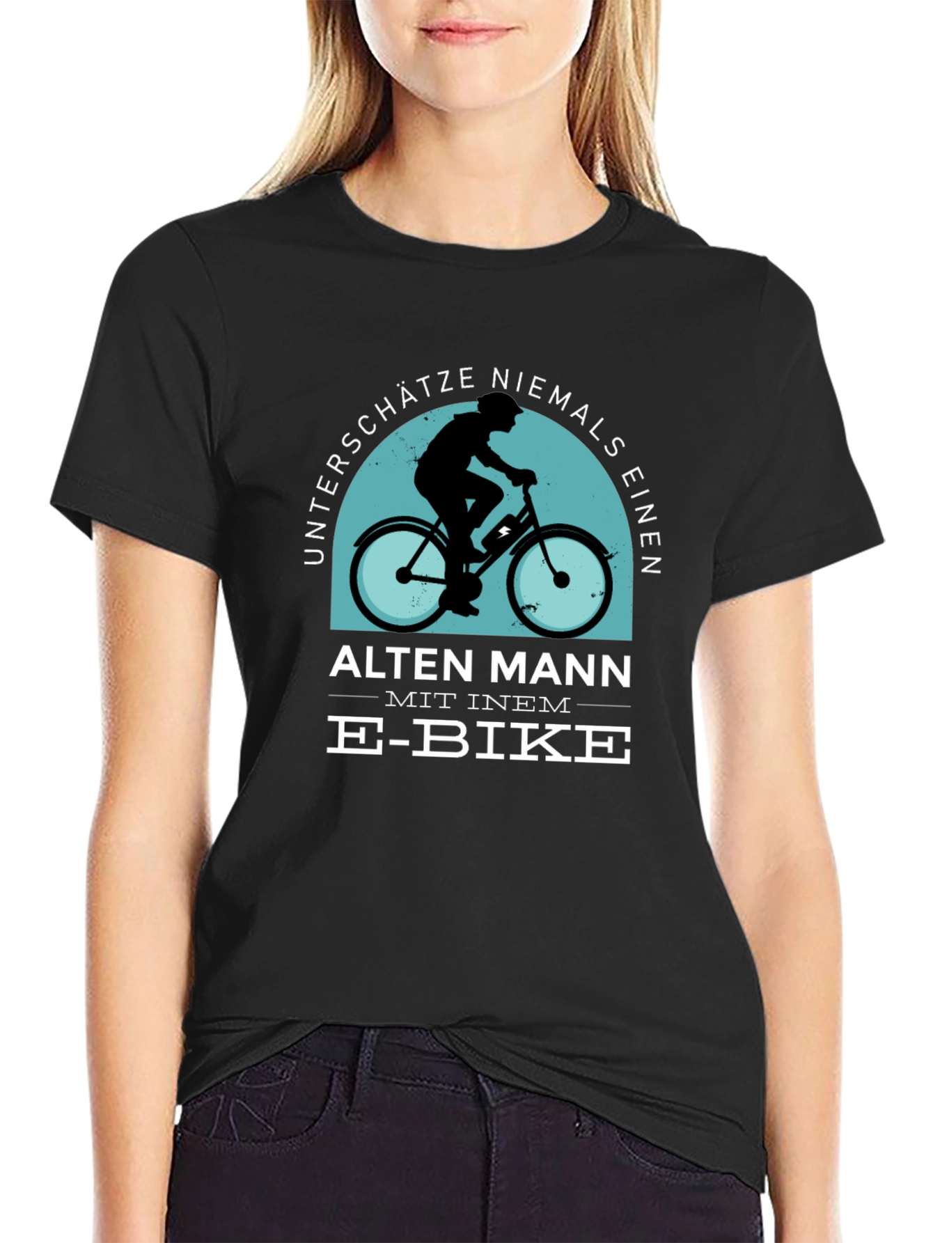 E-Bike Old Man T-Shirt - Never Underestimate