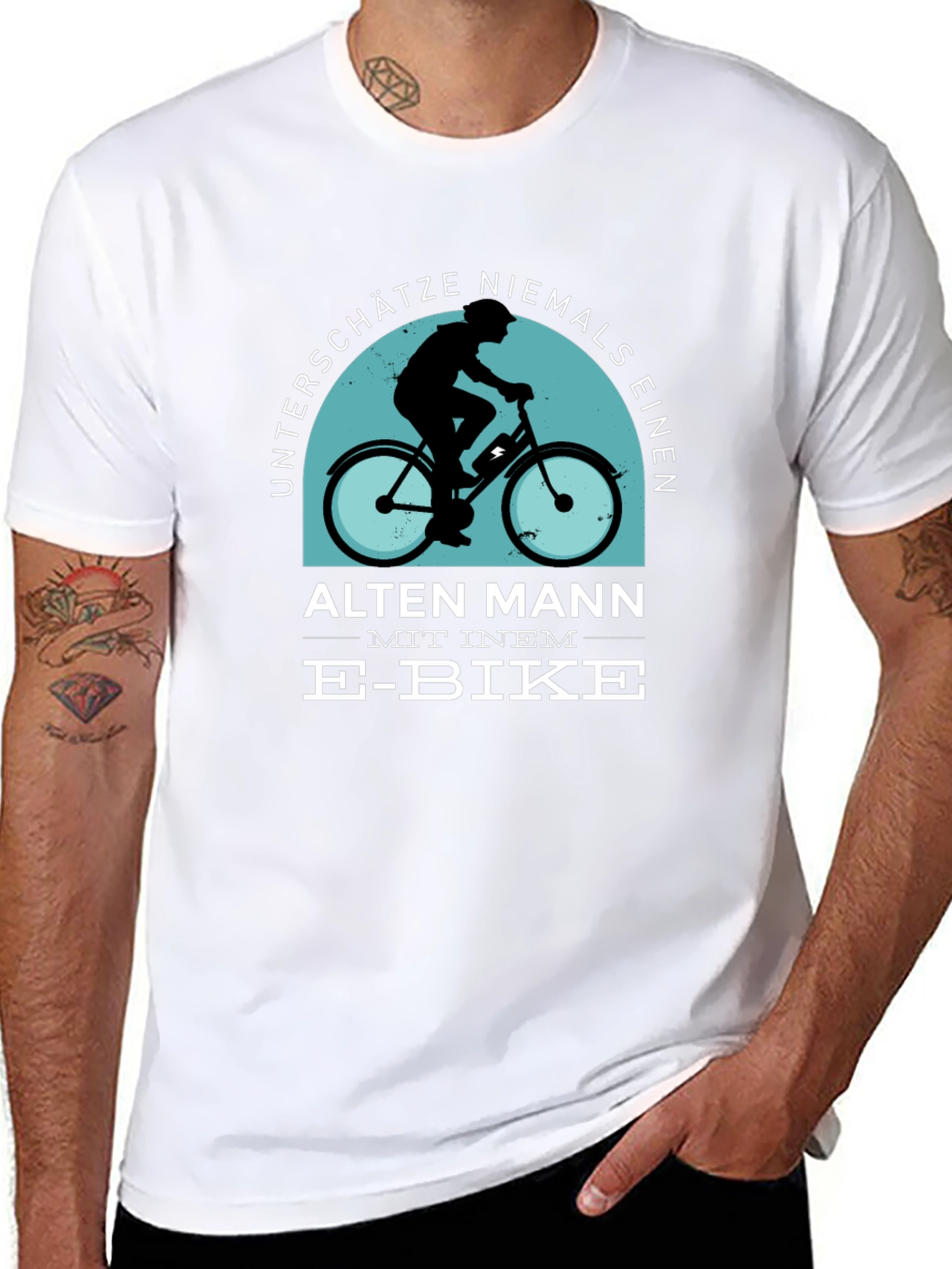 E-Bike Old Man T-Shirt - Never Underestimate