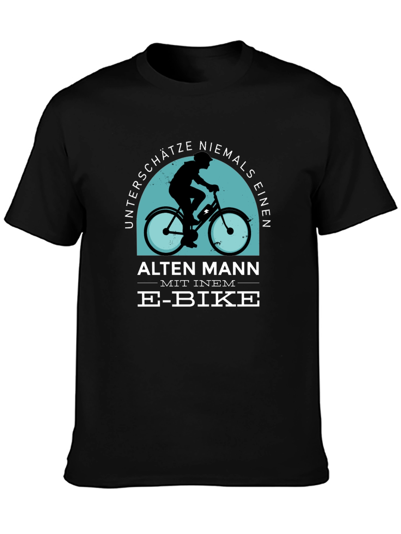 E-Bike Old Man T-Shirt - Never Underestimate