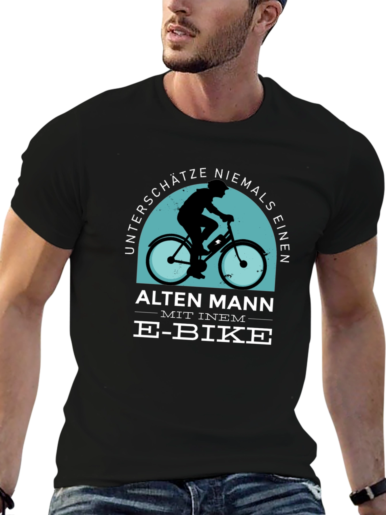E-Bike Old Man T-Shirt - Never Underestimate