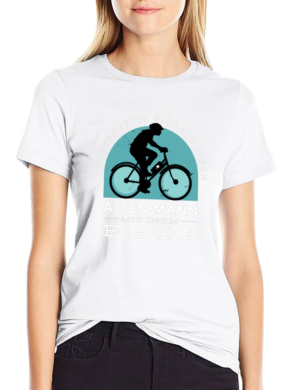E-Bike Old Man T-Shirt - Never Underestimate