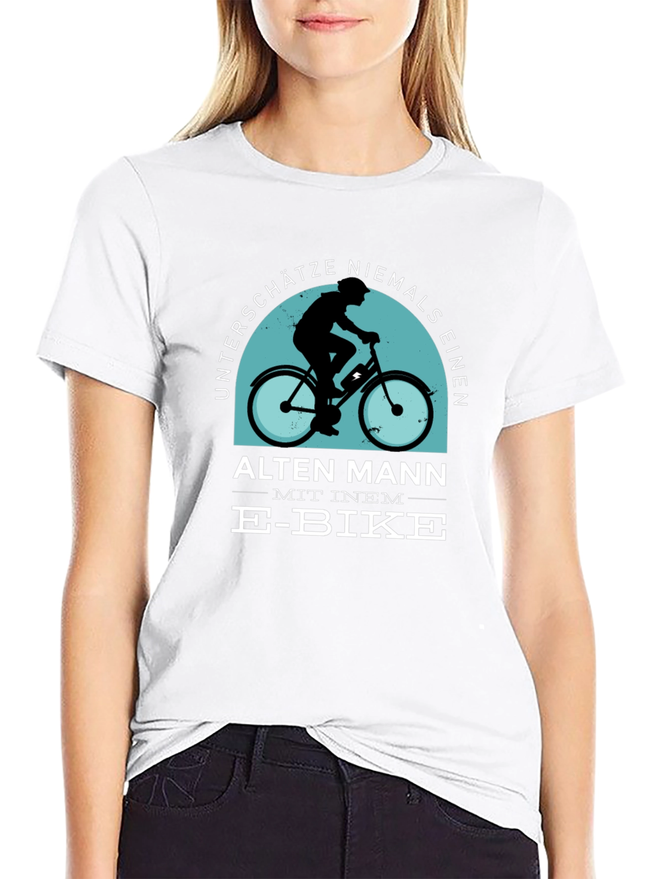 E-Bike Old Man T-Shirt - Never Underestimate