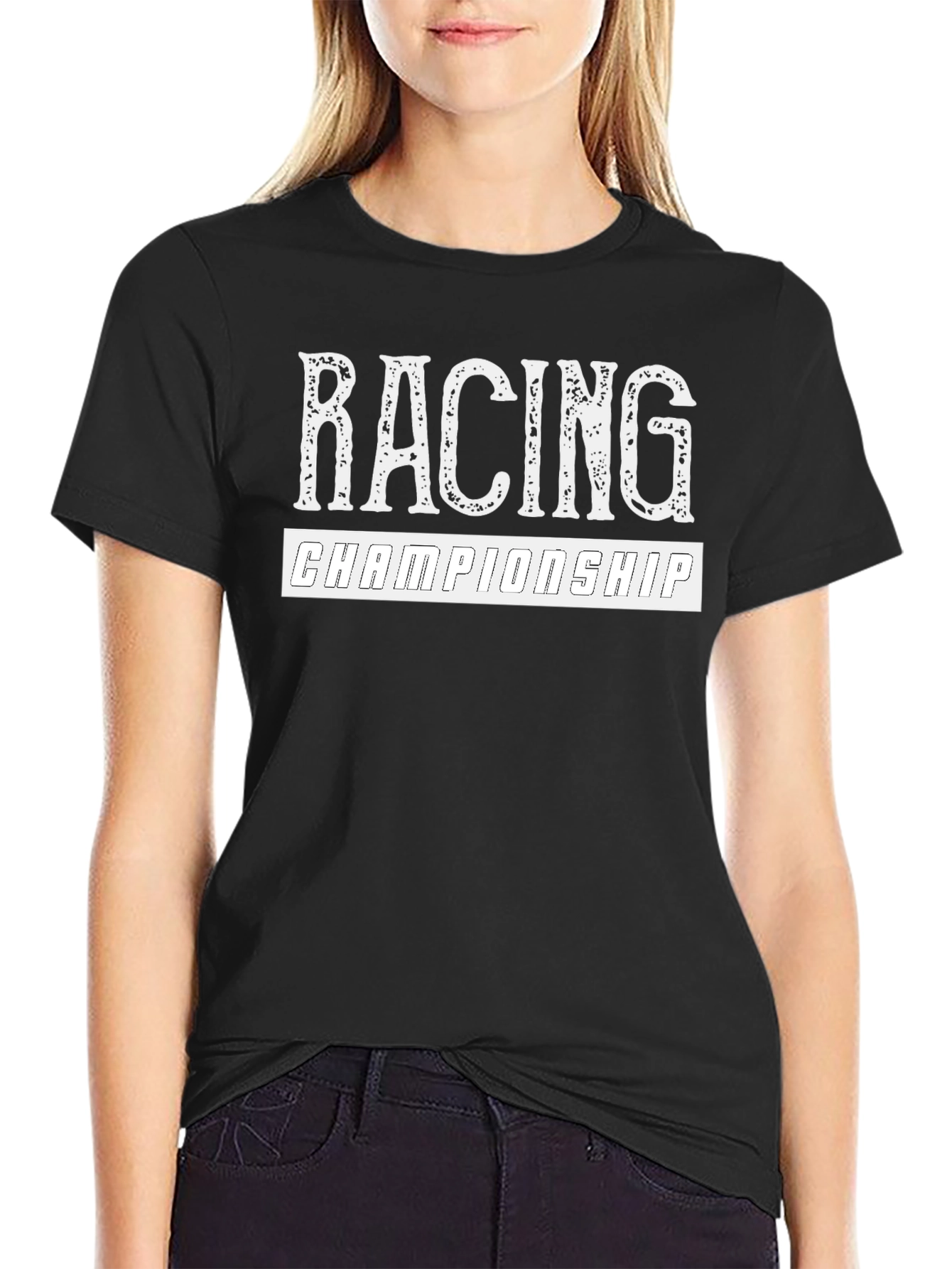 Racing Championship Graphic Tee - Black