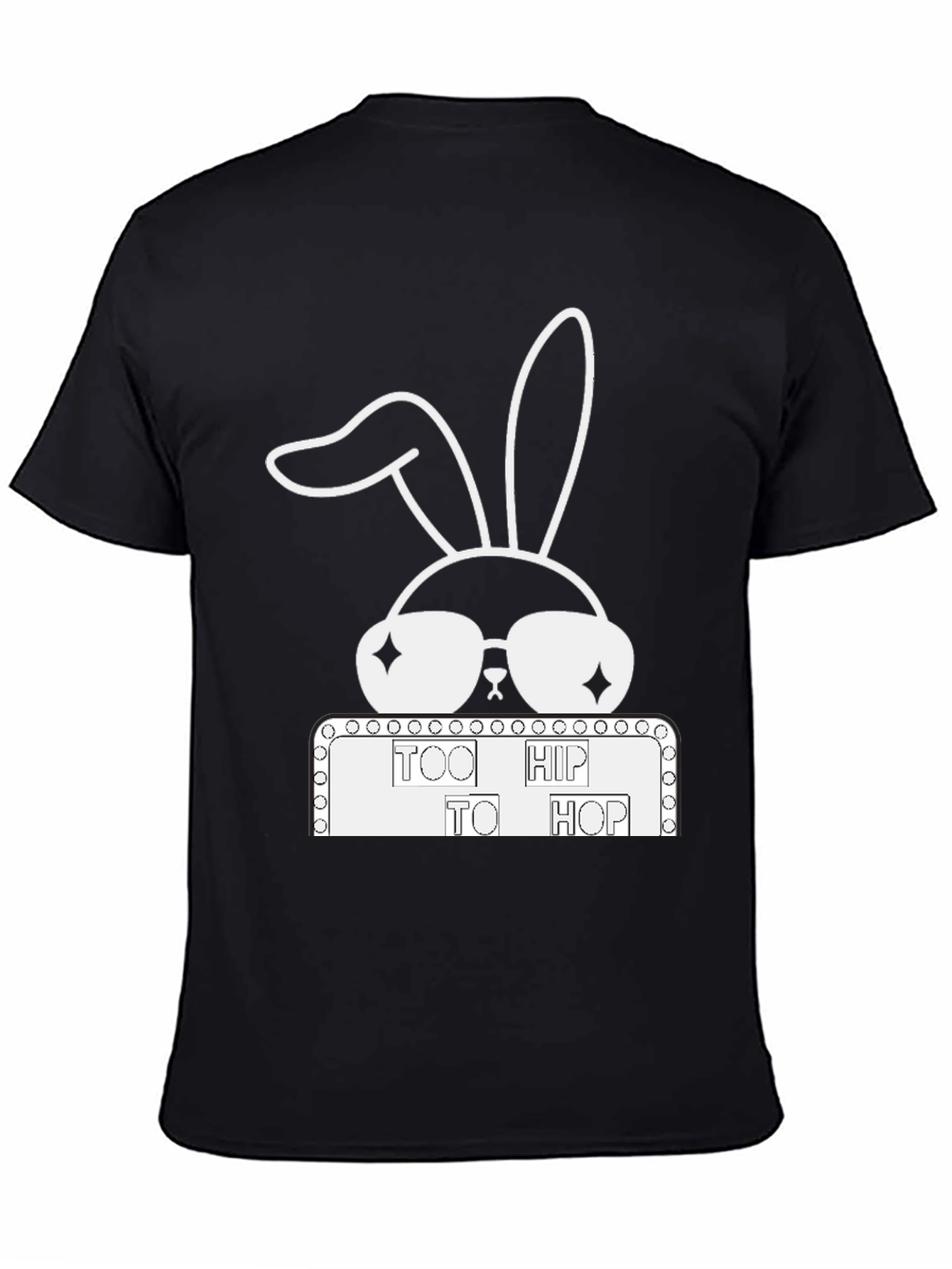 Cool Rabbit Tee: Too Hip To Hop Funny Easter Shirt