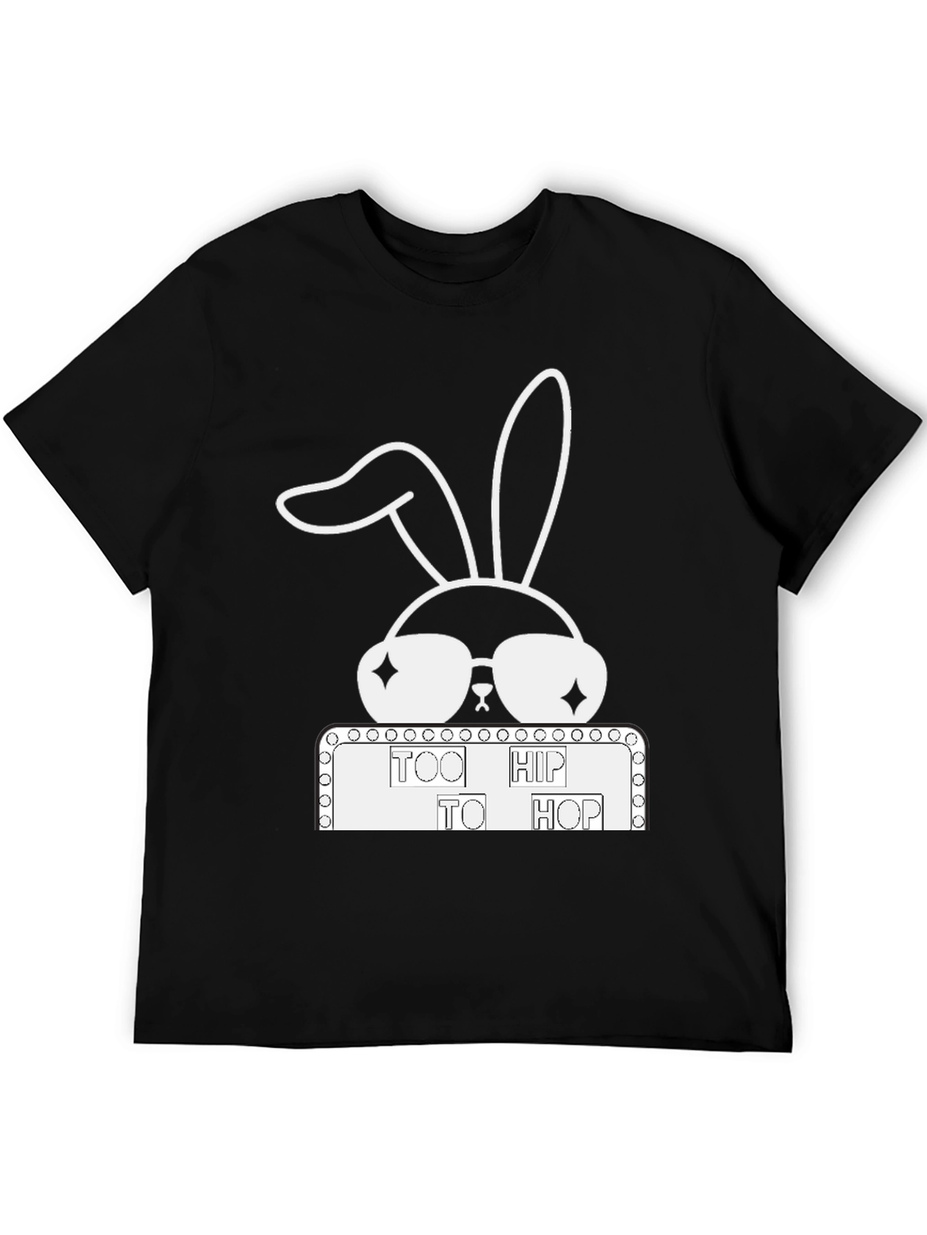 Cool Rabbit Tee: Too Hip To Hop Funny Easter Shirt
