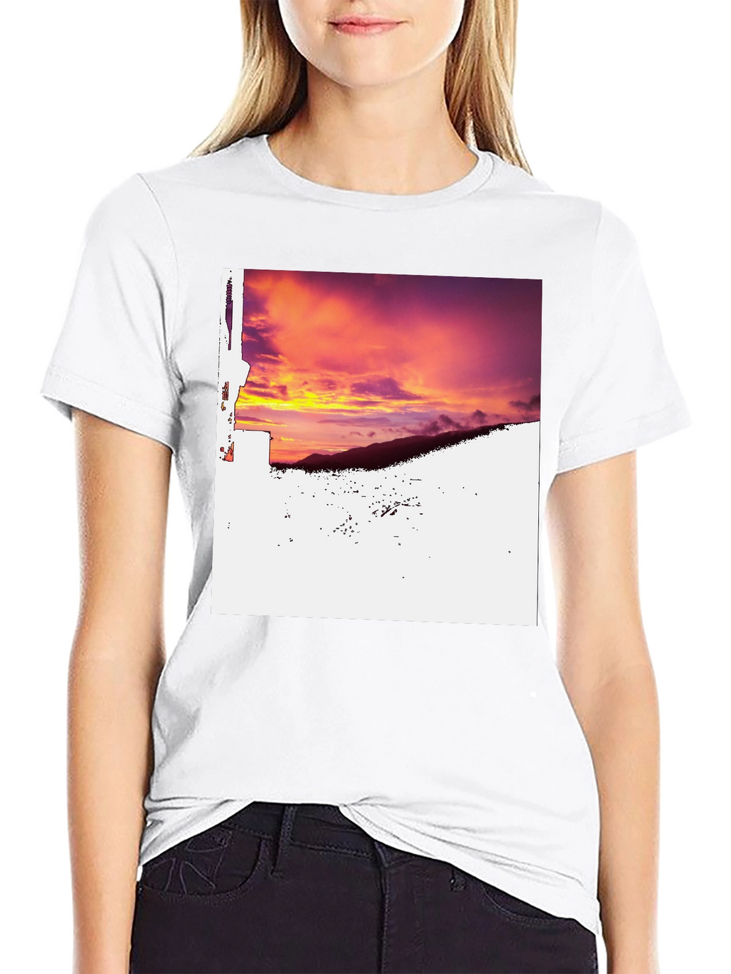 Sunset Mountain Tee - Black