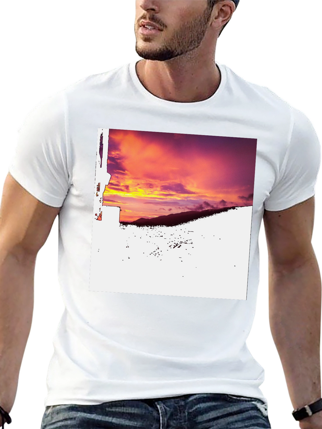 Sunset Mountain Tee - Black