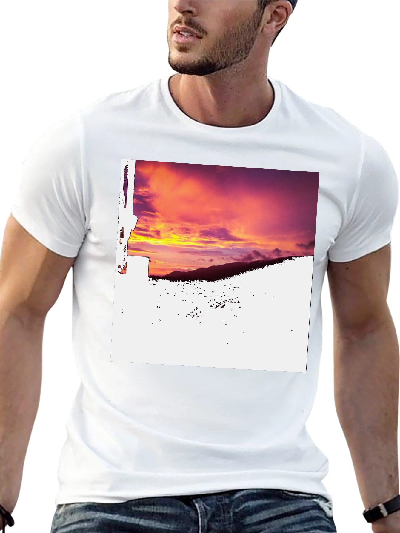 Sunset Mountain Tee - Black