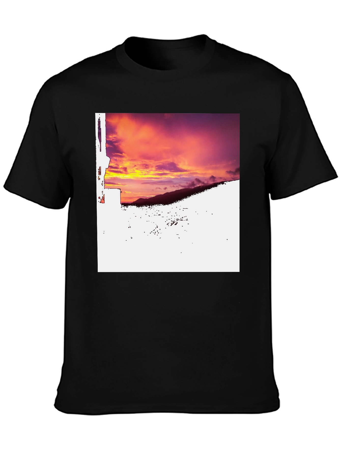 Sunset Mountain Tee - Black