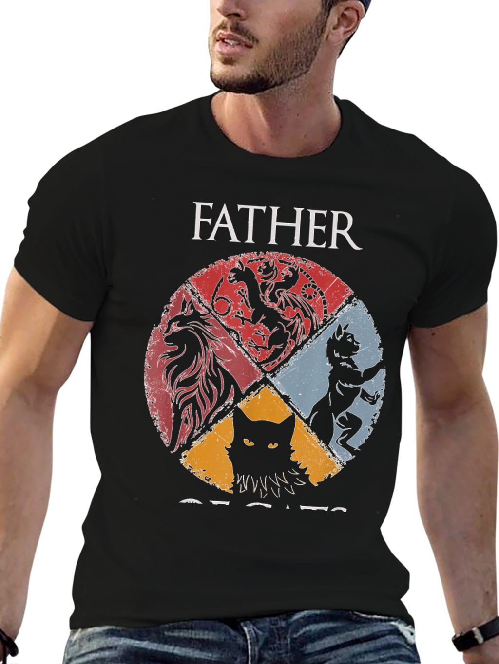 Father of Cats Graphic Tee