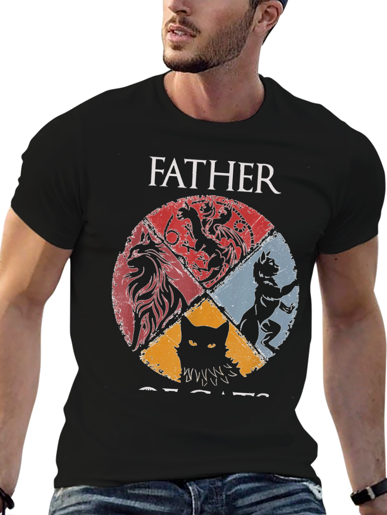 Father of Cats Graphic Tee