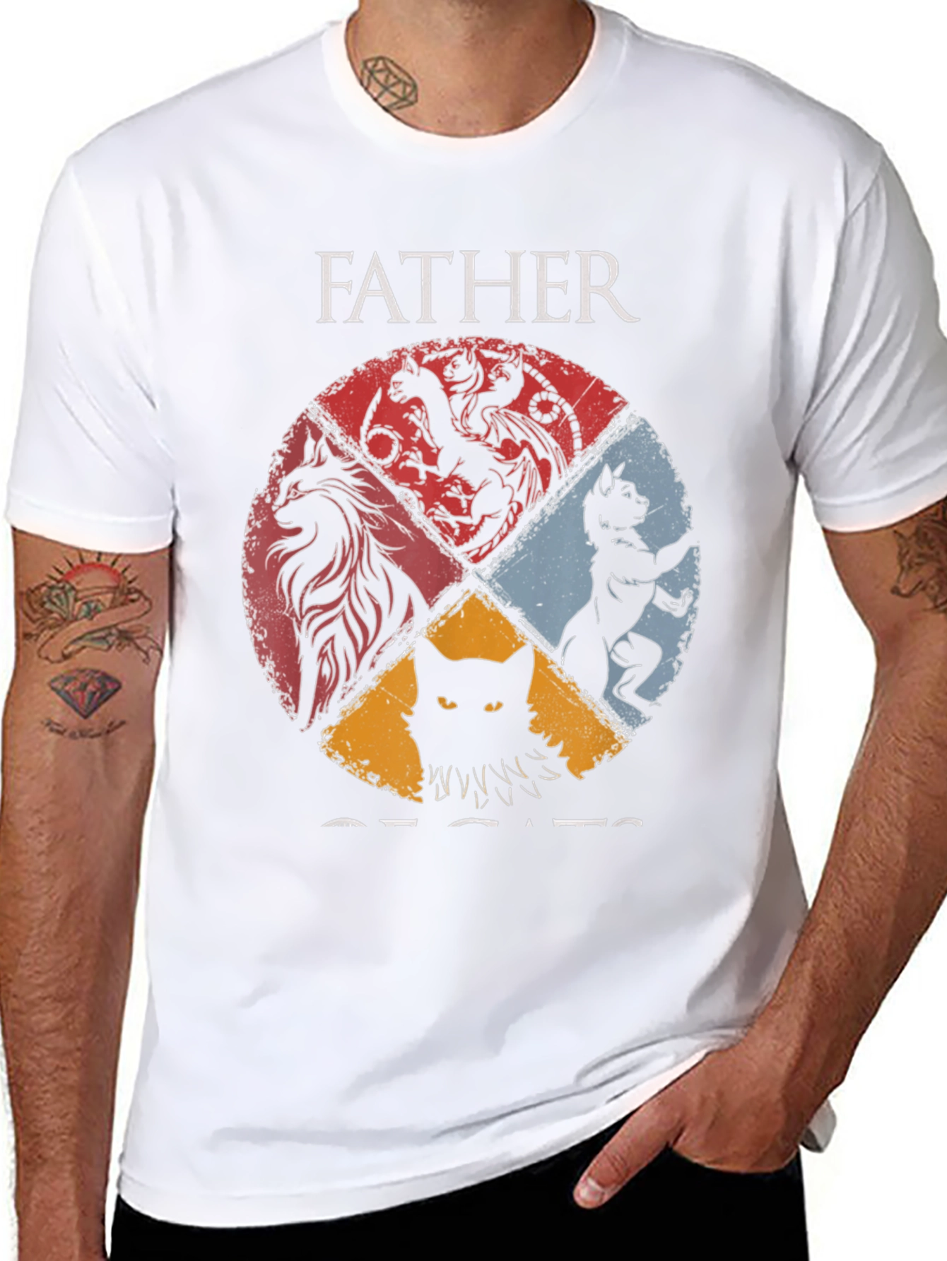 Father of Cats Graphic Tee