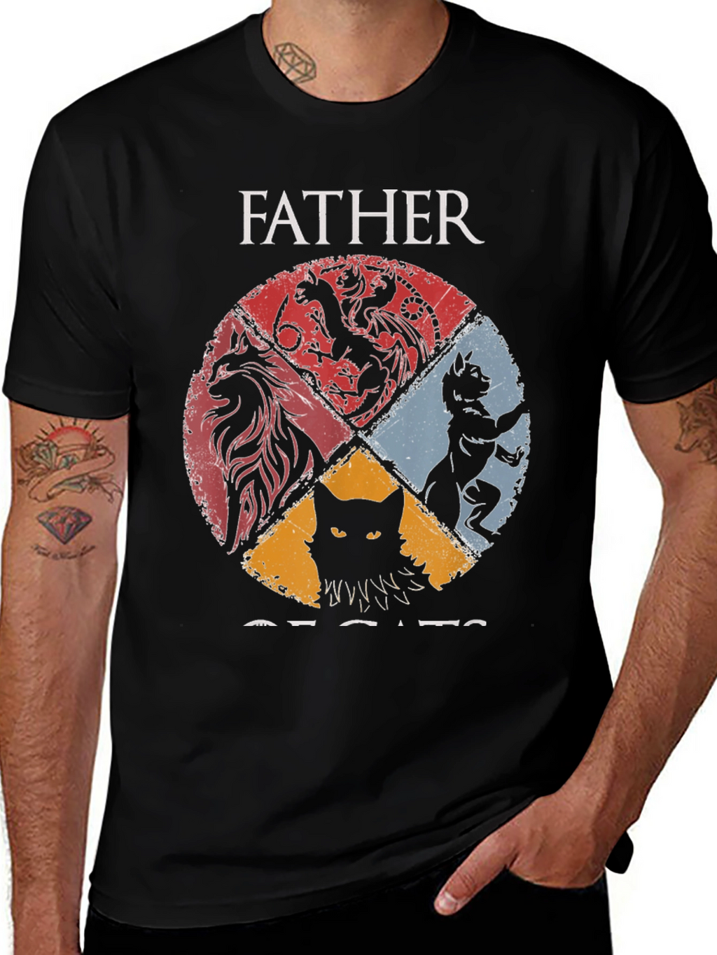 Father of Cats Graphic Tee
