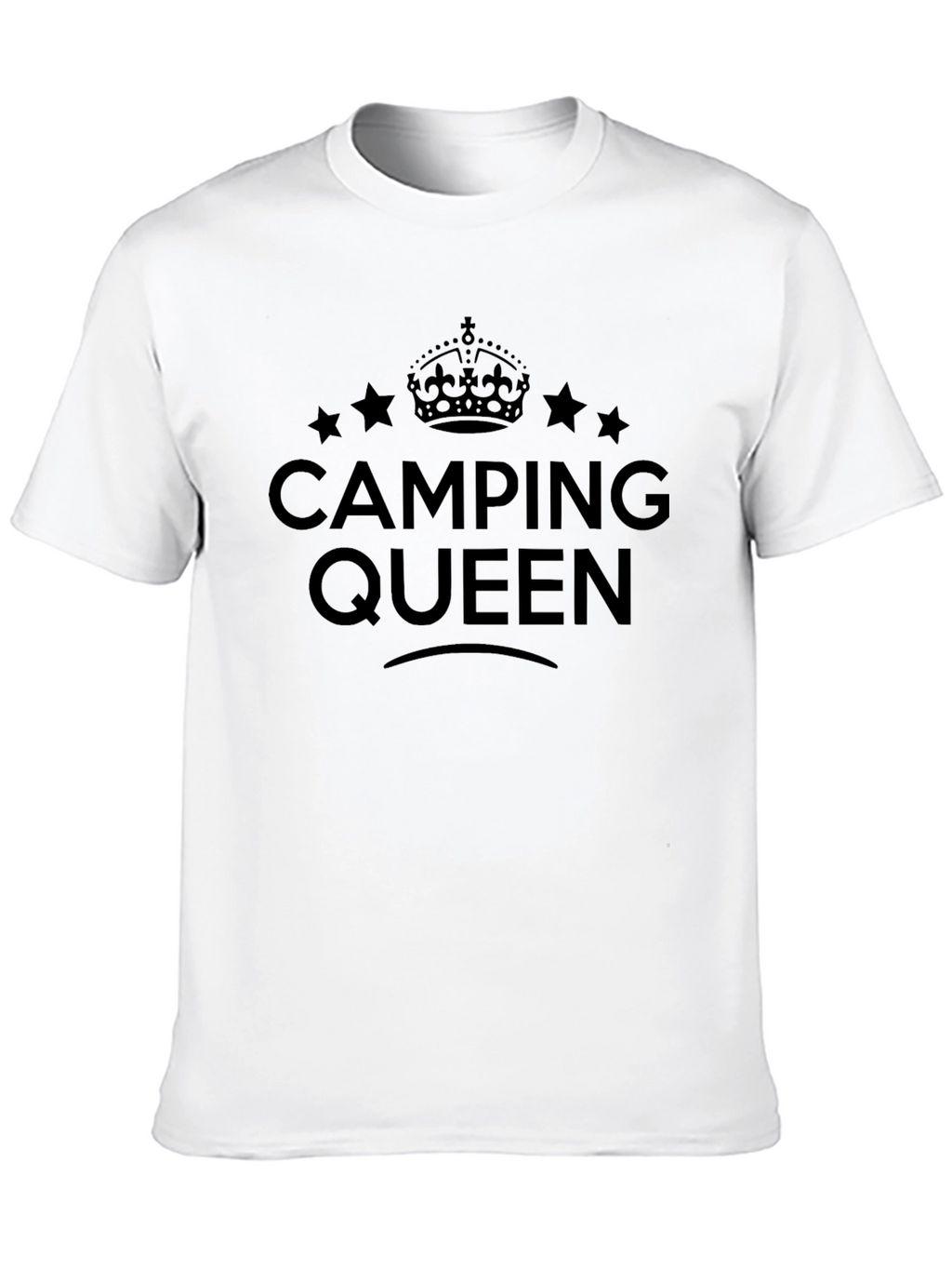 Camping Queen Black T-Shirt