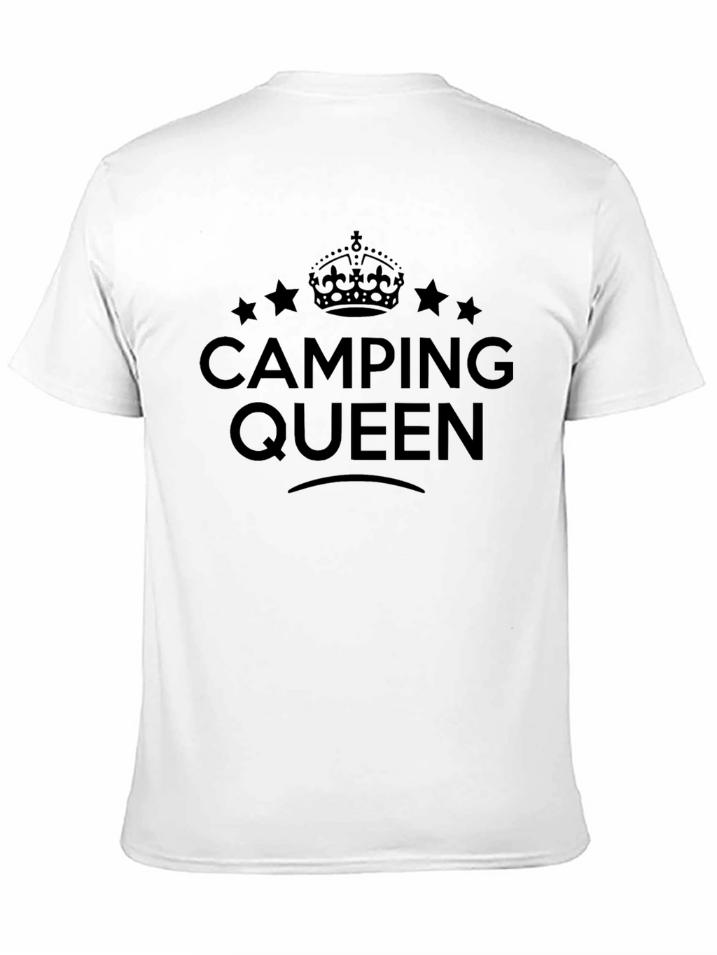 Camping Queen Black T-Shirt
