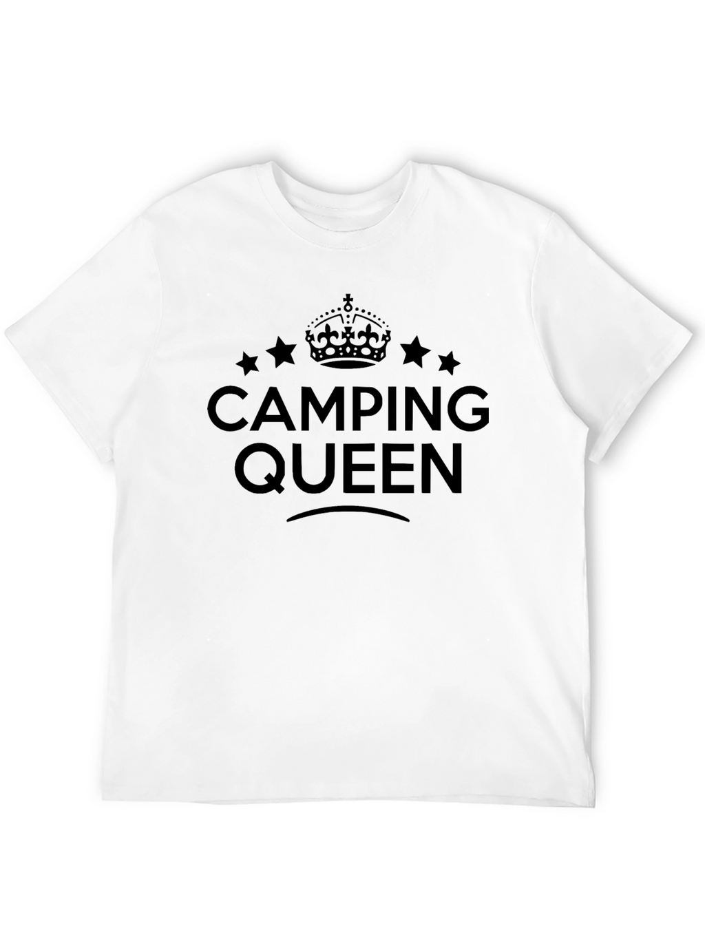 Camping Queen Black T-Shirt