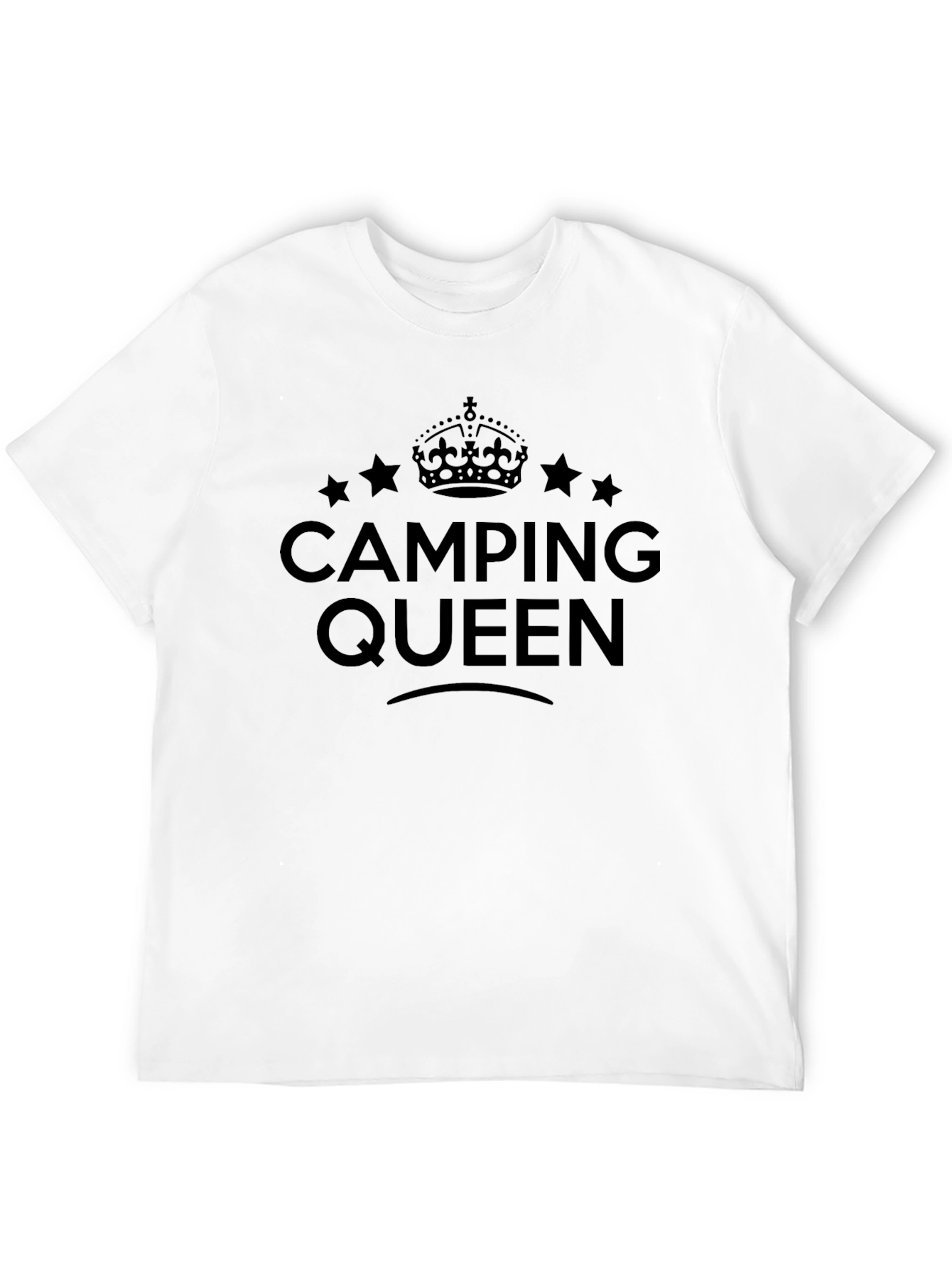 Camping Queen Black T-Shirt