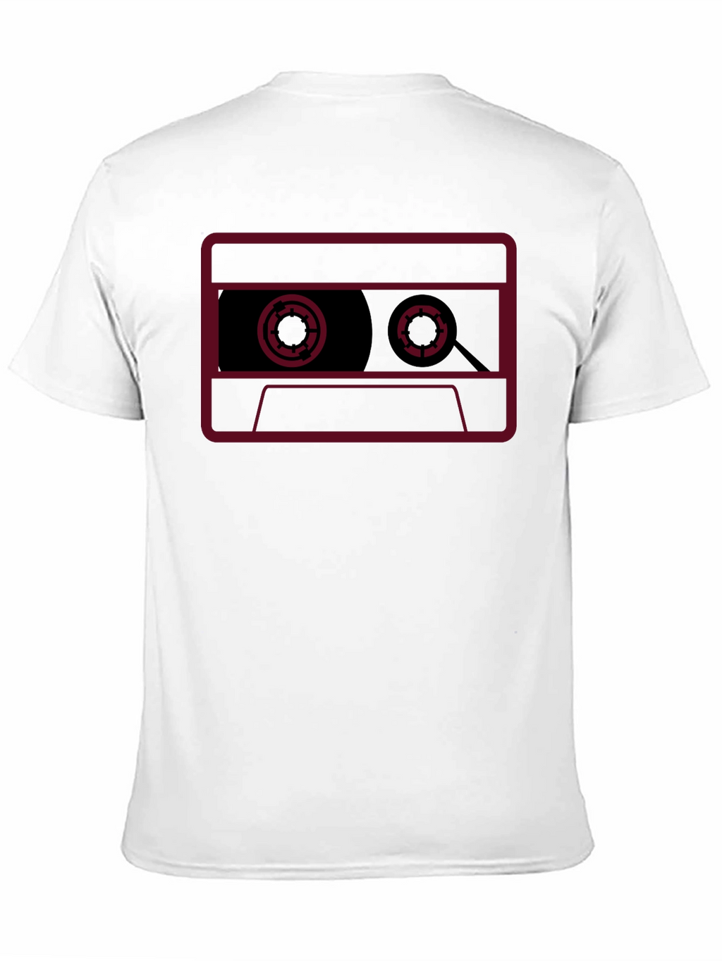 Retro Cassette Tape Graphic T-Shirt - Black