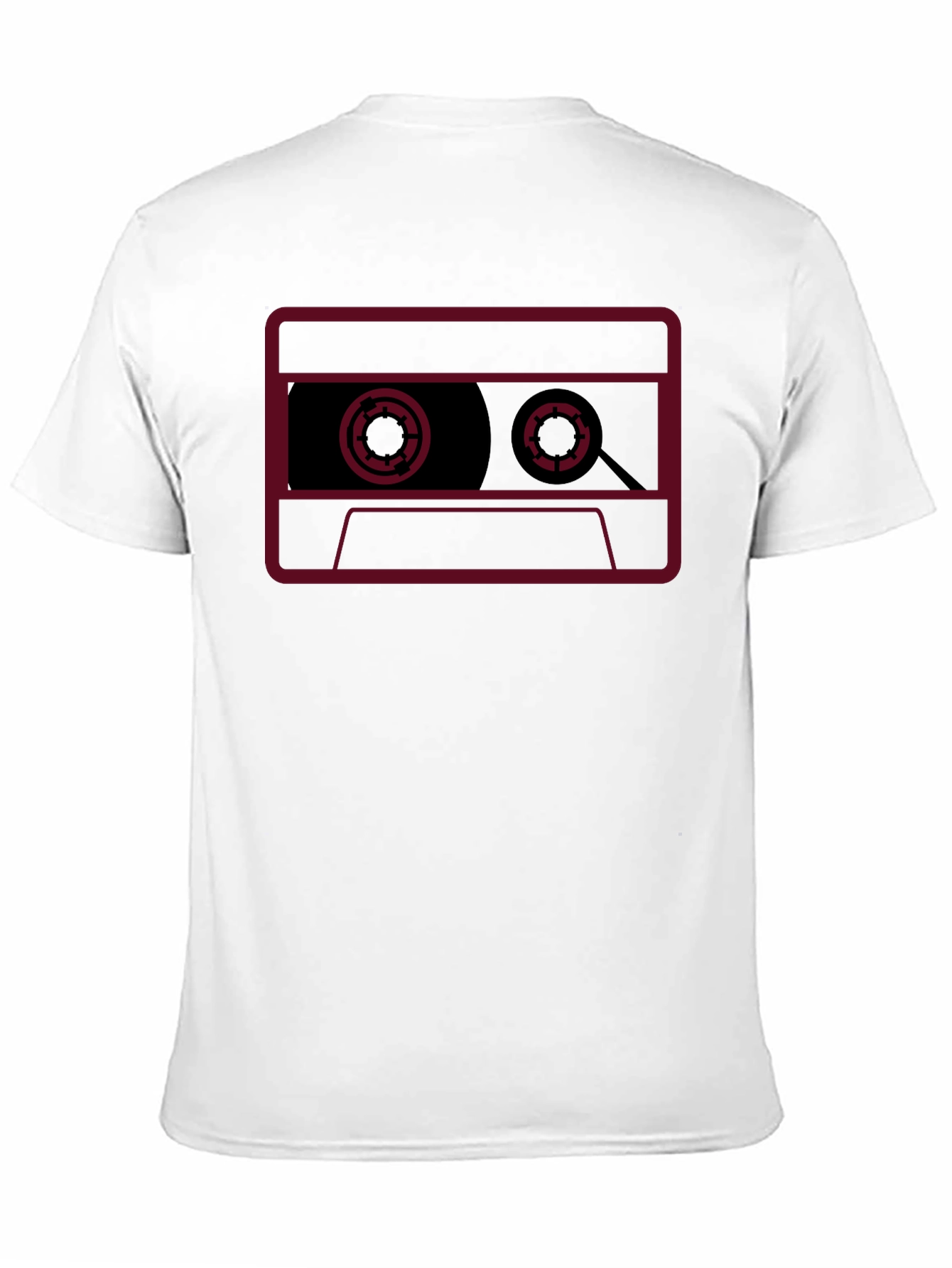 Retro Cassette Tape Graphic T-Shirt - Black
