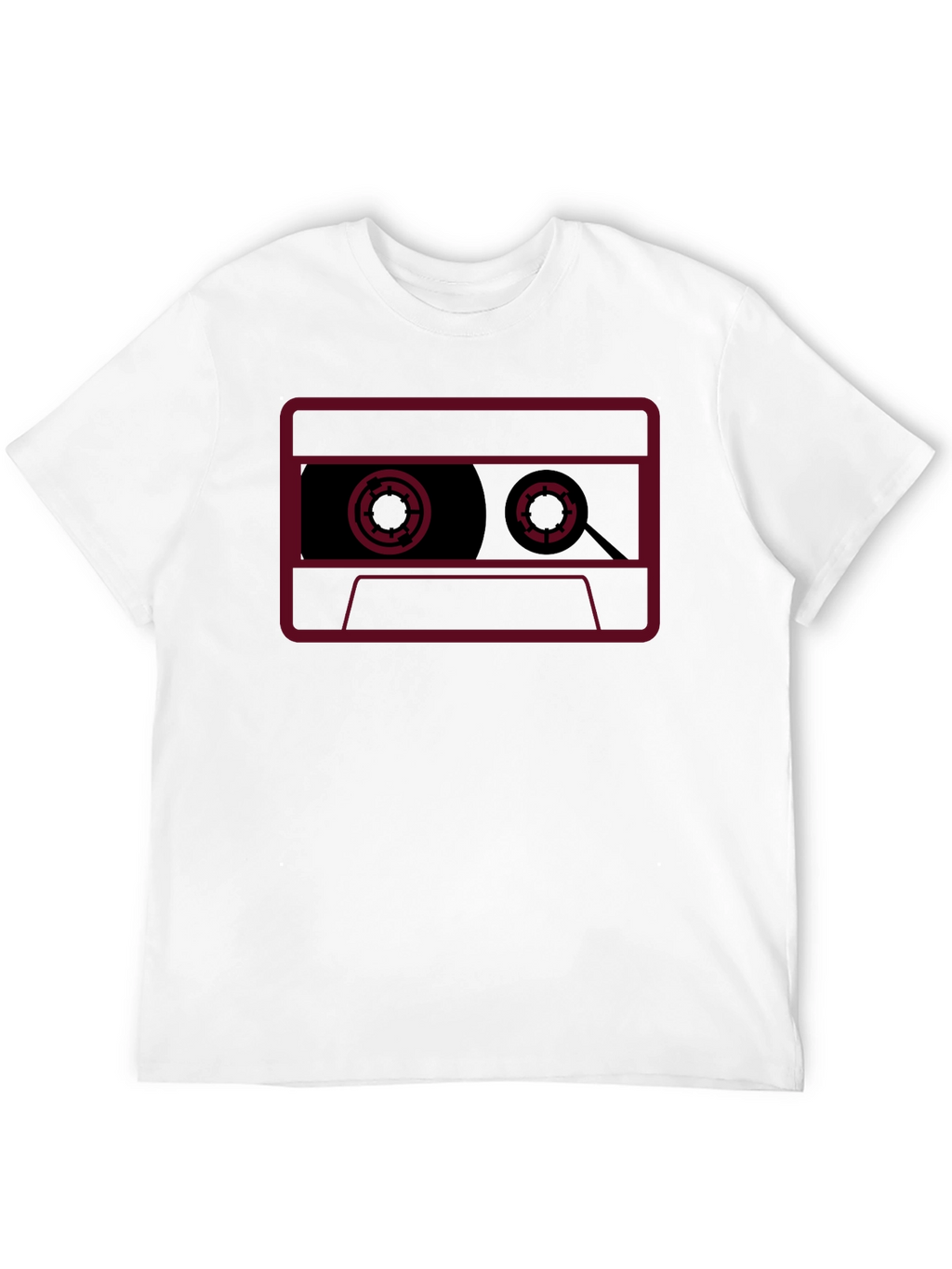 Retro Cassette Tape Graphic T-Shirt - Black