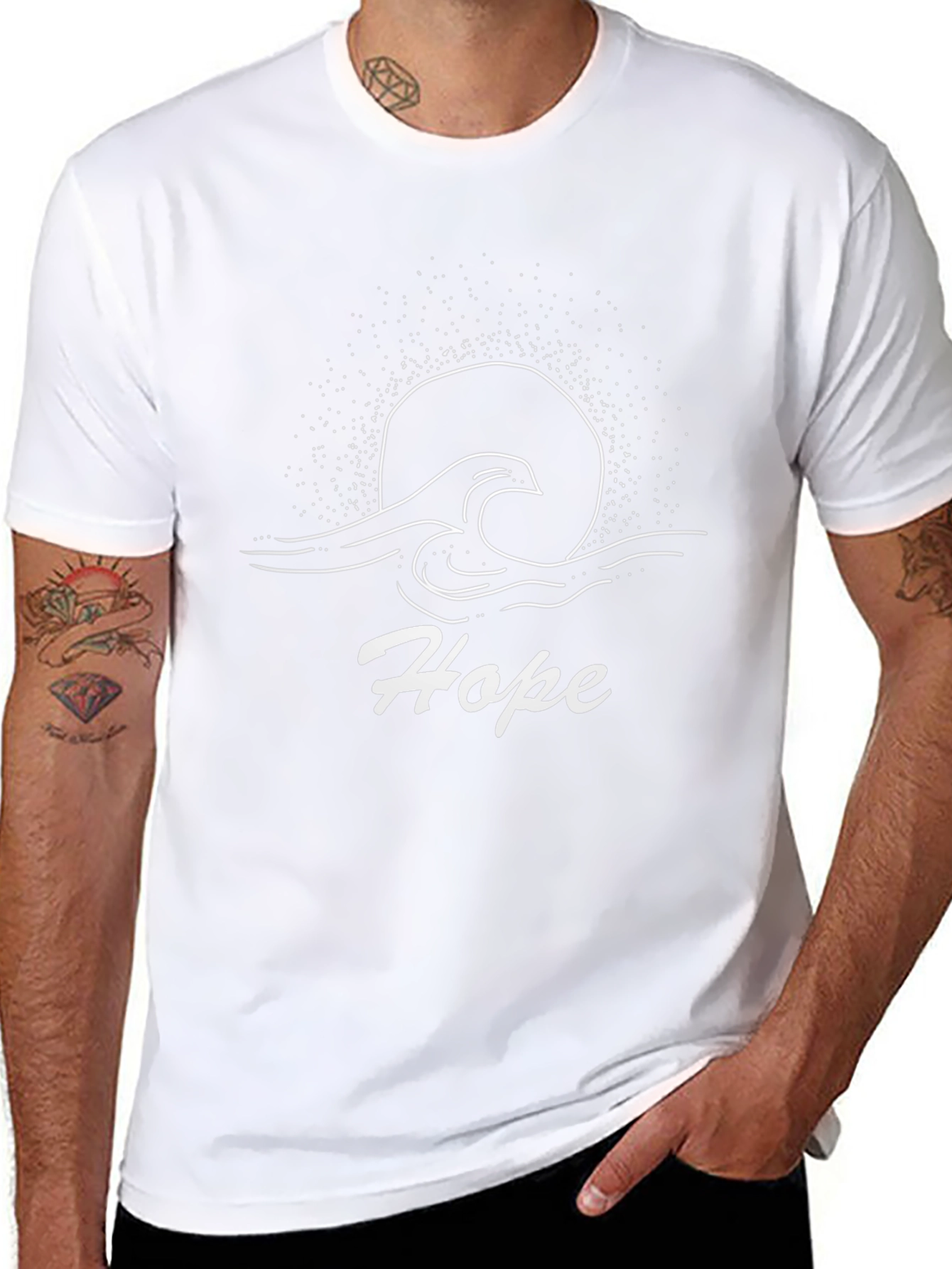 Hope Graphic Tee - Black Cotton T-Shirt