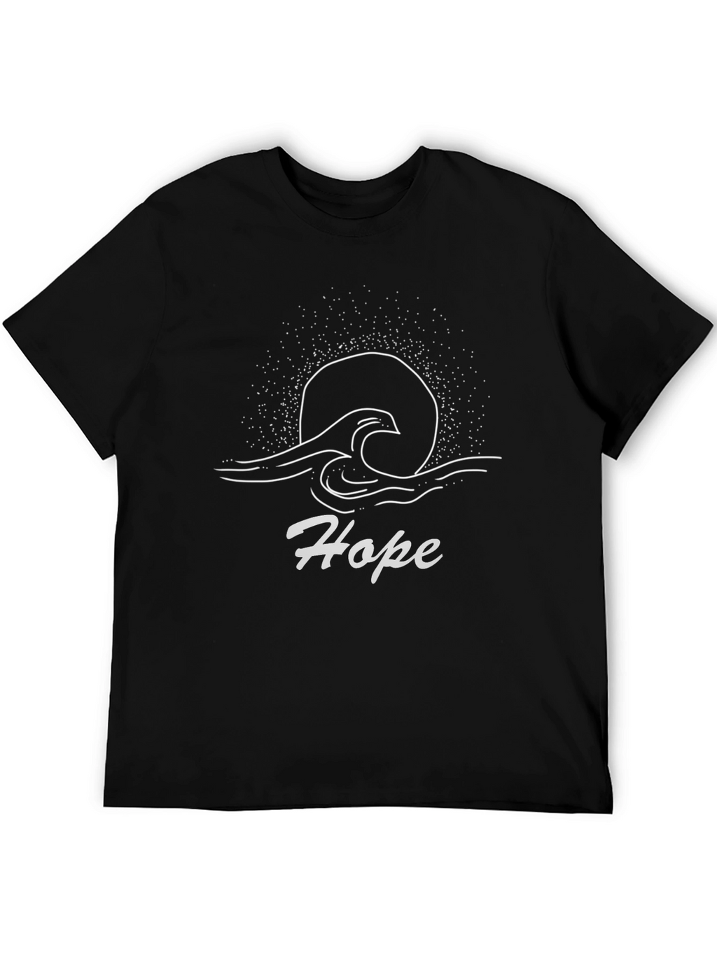 Hope Graphic Tee - Black Cotton T-Shirt