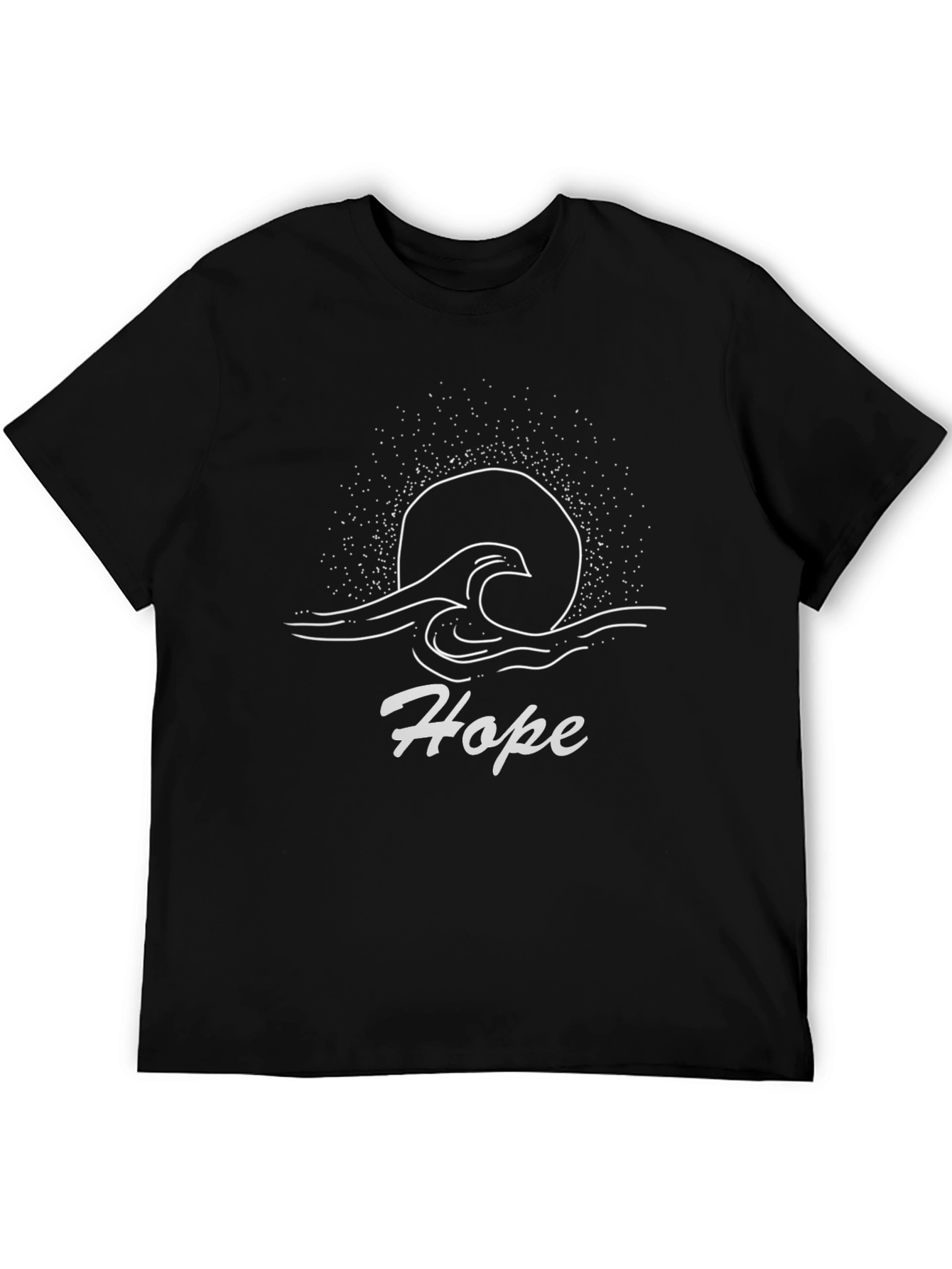 Hope Graphic Tee - Black Cotton T-Shirt