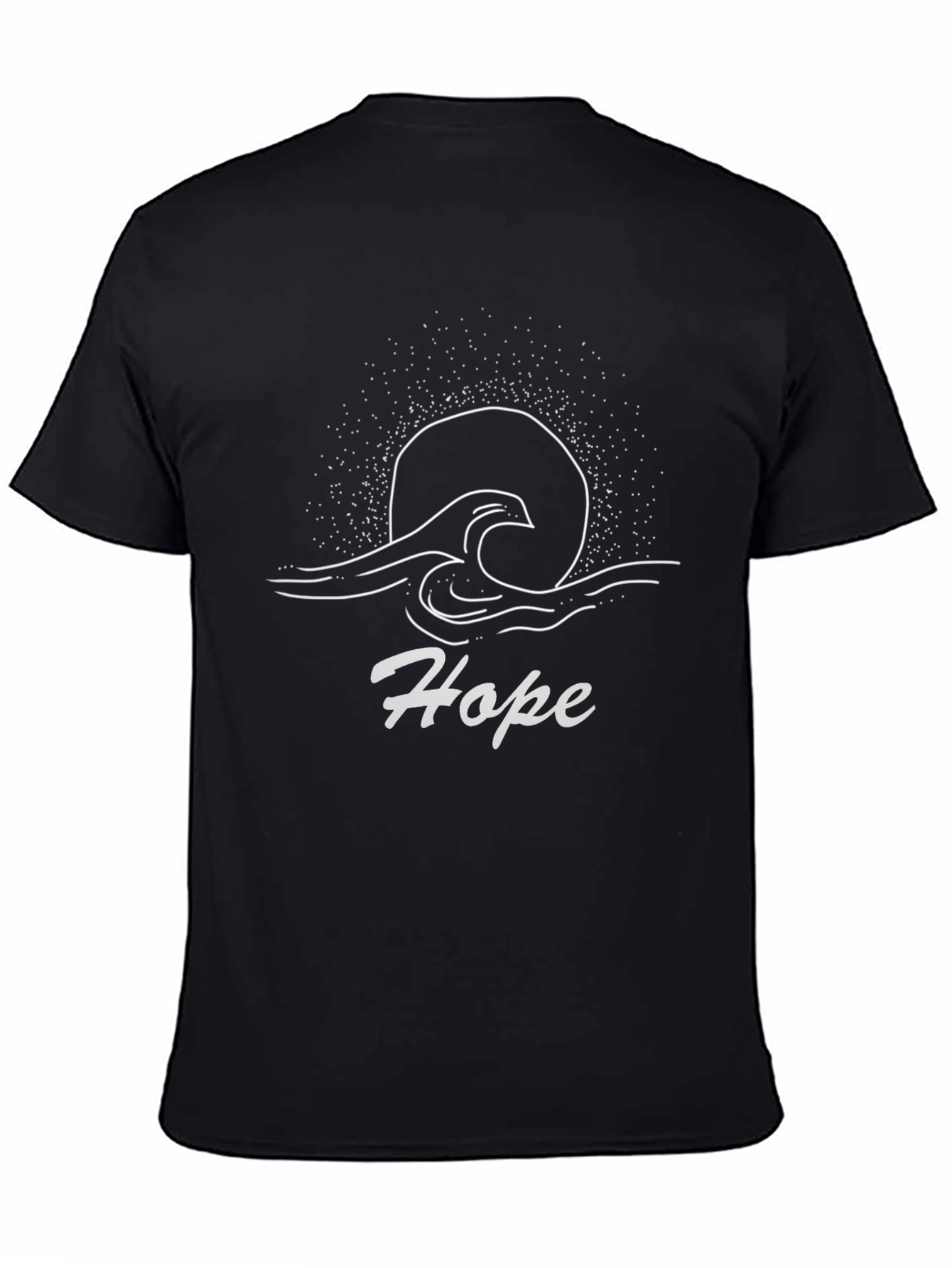 Hope Graphic Tee - Black Cotton T-Shirt