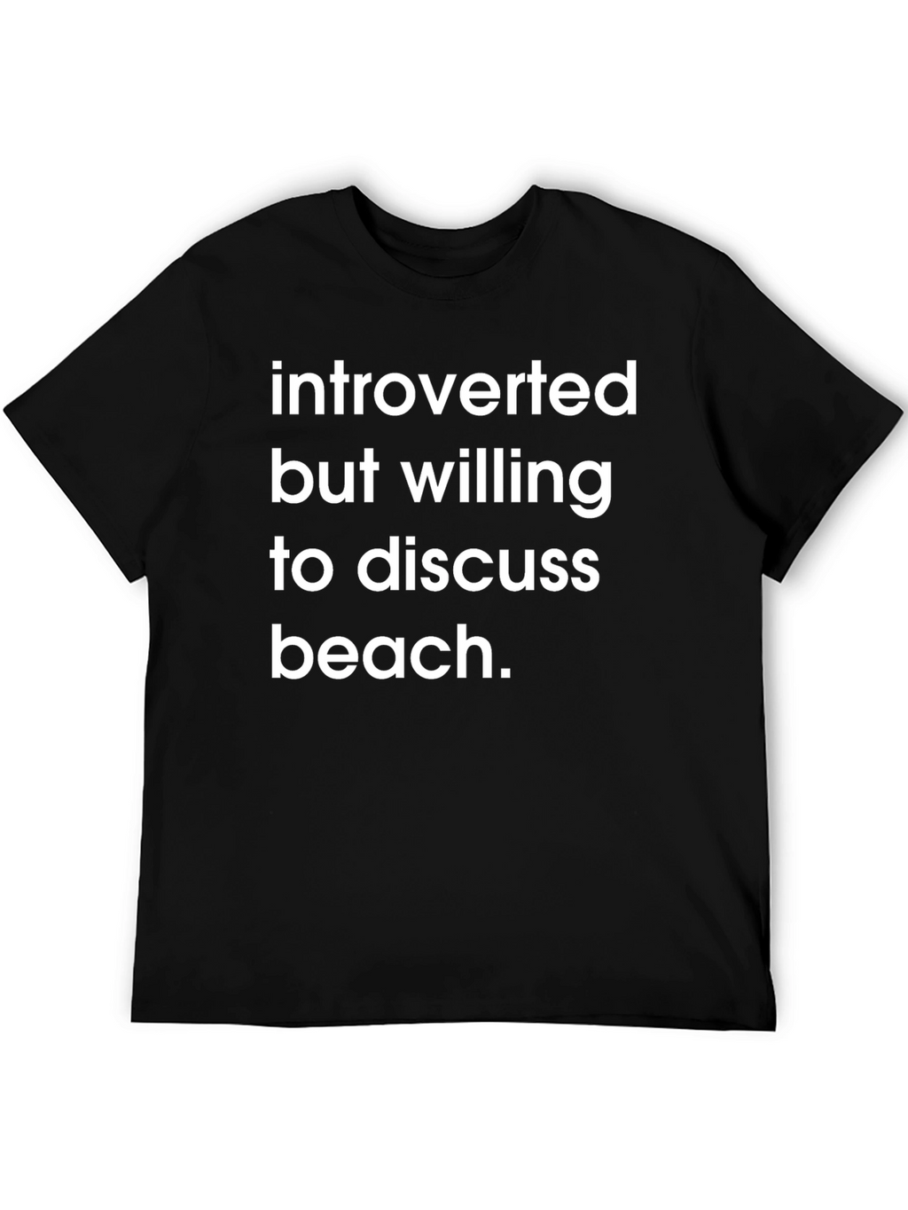 Introverted Beach T-Shirt - Comfortable Cotton Tee